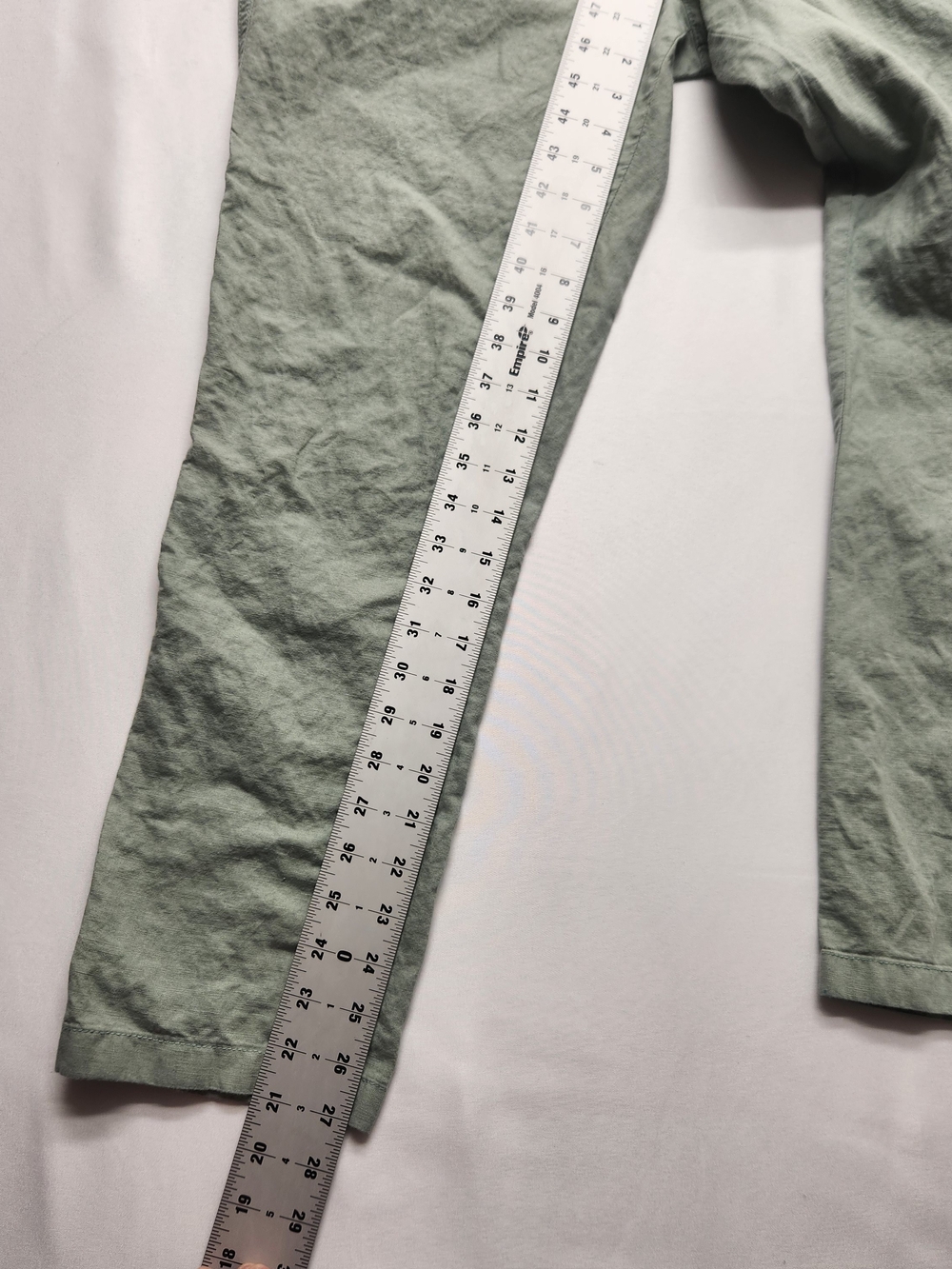 ⭐️GAP Desert Sage Linen Cotton Girlfriend Chino Pants 8 Green Minimalist Summer - Picture 4 of 11
